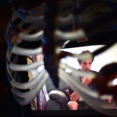 NOĆ PERFORMANSA 2019: Dora Brkarić, Vitar Drinković, Vlasta Delimar, Dejan Gotić, Marko Jović, Nastja Štefanić / Festival Perforacije 2019, photo: Silvija Dogan / This is a Domino project!