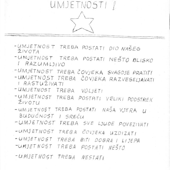 Za demokratizaciju umjetnosti